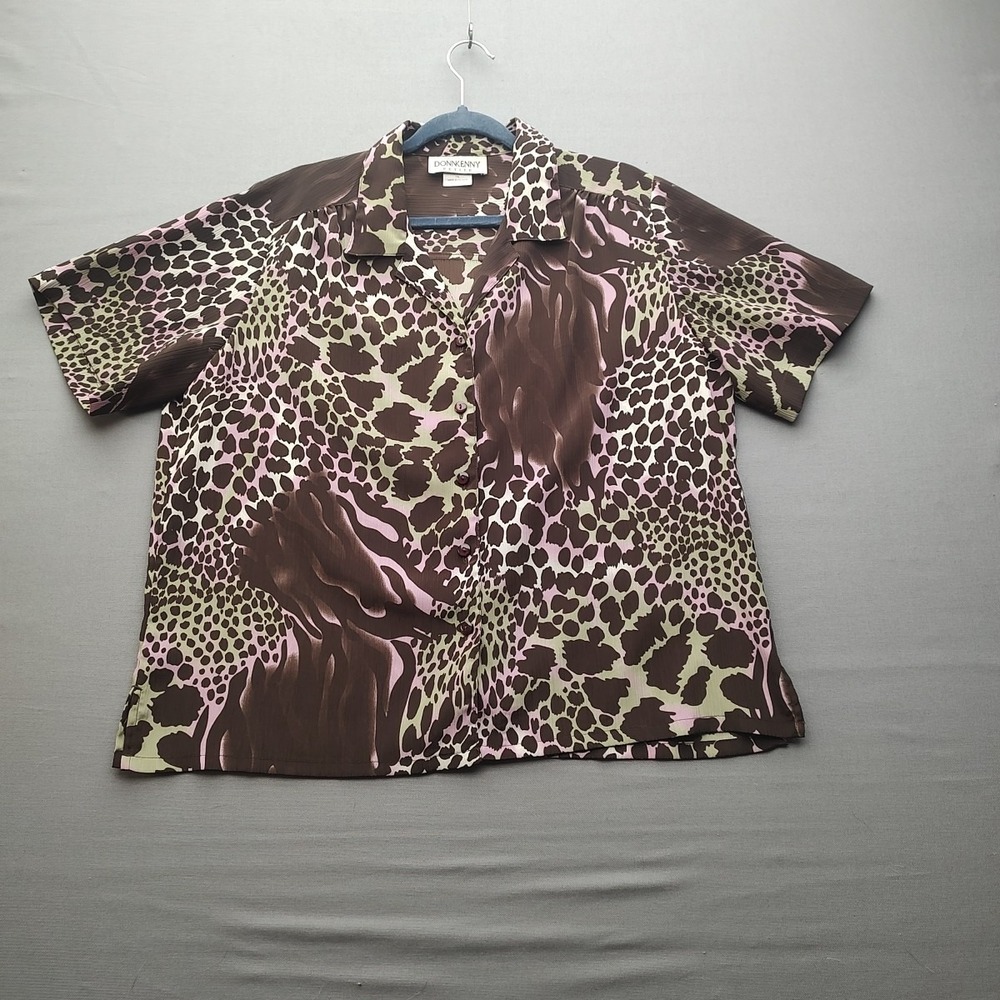 Donnkenny Floral‎ Women's Blouse Size PXL